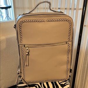 Calpak Cream Backpack with Braided Detail